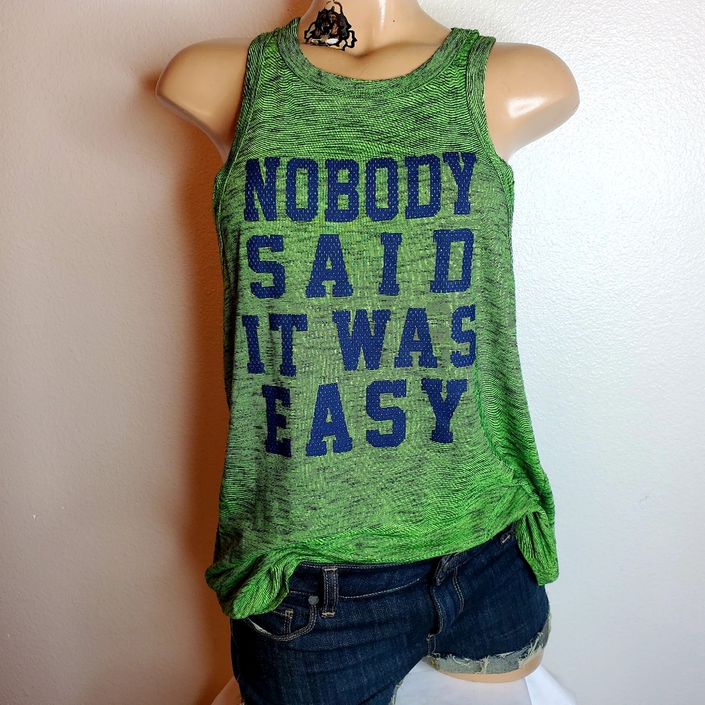 #EVCR nobody said it was easy tank top size L